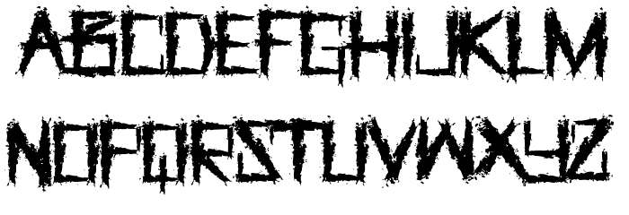 The GrindeR Regular Font LOWERCASE