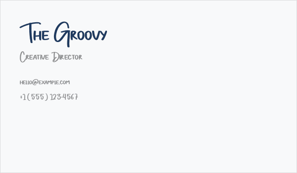 The Groovy Business Card