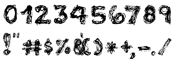 The Grudge Font OTHER CHARS