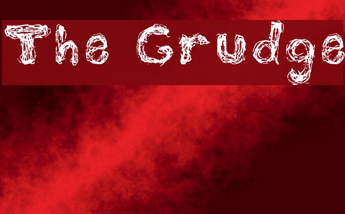 The Grudge Font examples