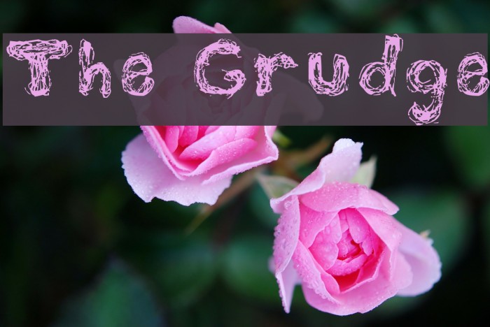 The Grudge Font examples