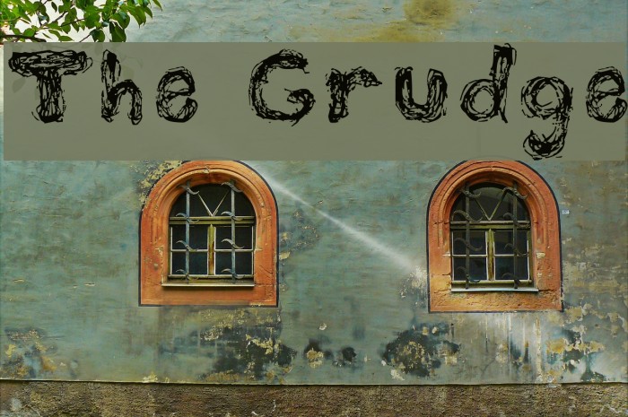 The Grudge Font examples
