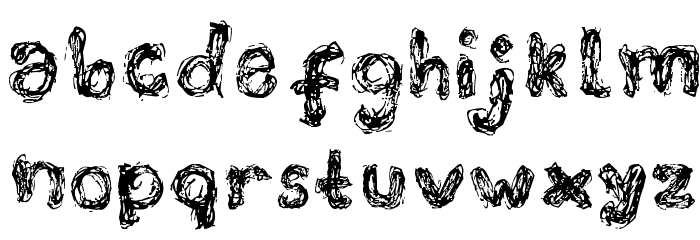 The Grudge Font LOWERCASE