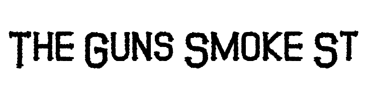 The Guns Smoke St  les polices de caractères gratuit tlcharger