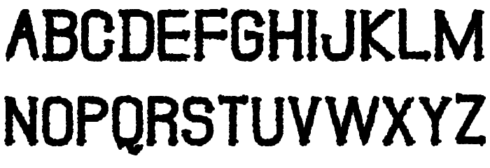 The Guns Smoke St Font LOWERCASE