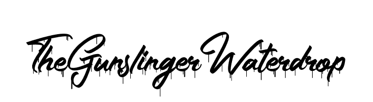 The Gunslinger Waterdrop  font caratteri gratis