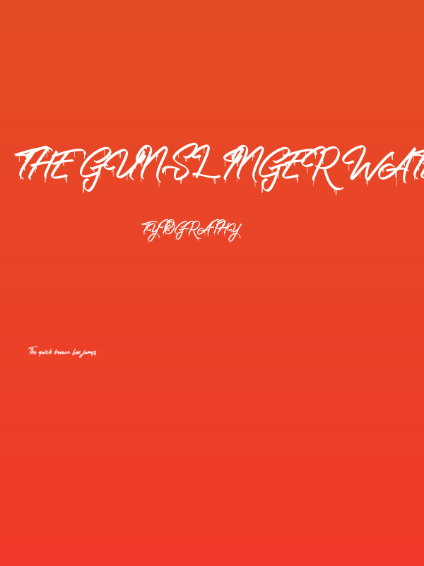 The Gunslinger Waterdrop Poster