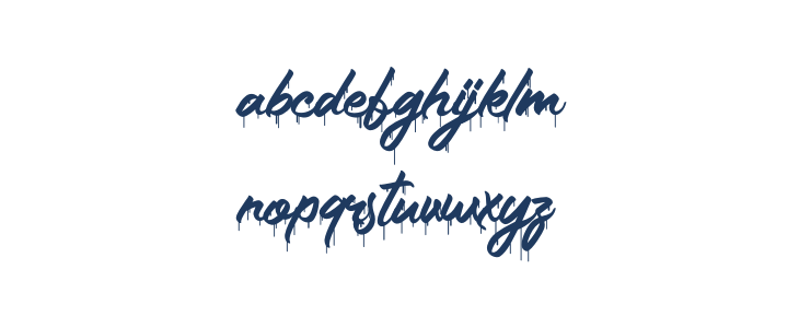 The Gunslinger Waterdrop Lowercase