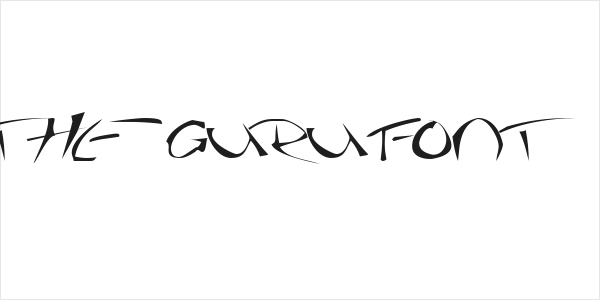 The Guru Font Logo