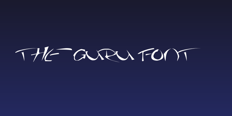 The Guru Font Social Header