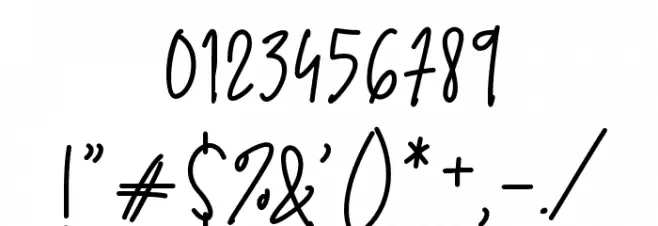 The Gwathmey Font OTHER CHARS