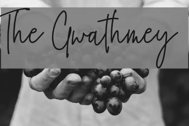 The Gwathmey Font examples