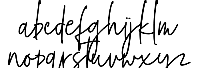 The Gwathmey Font LOWERCASE