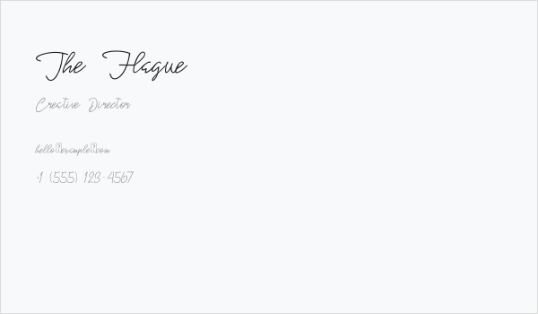 The Hague Business Card