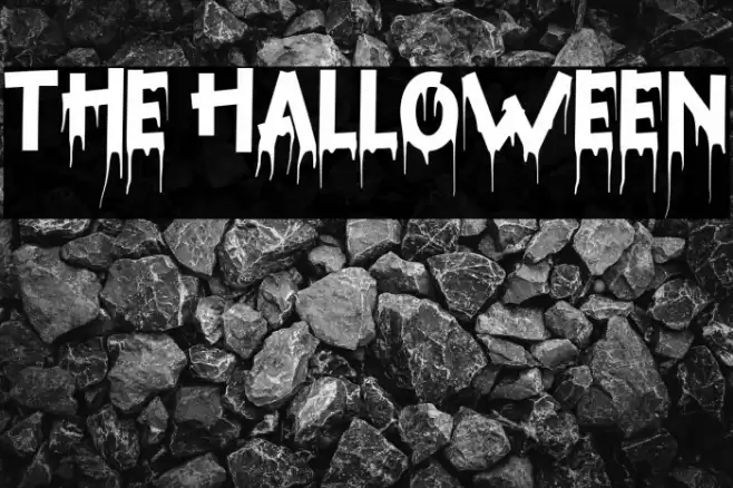 The Halloween Font examples
