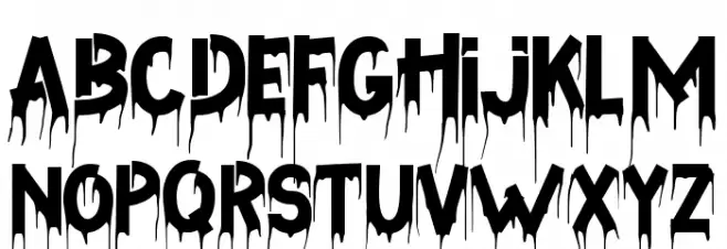 The Halloween Font LOWERCASE