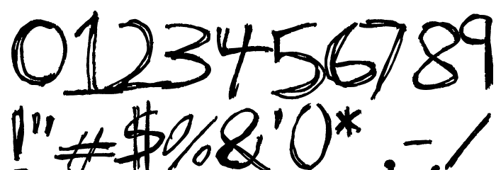 The Hand of Tes Font OTHER CHARS