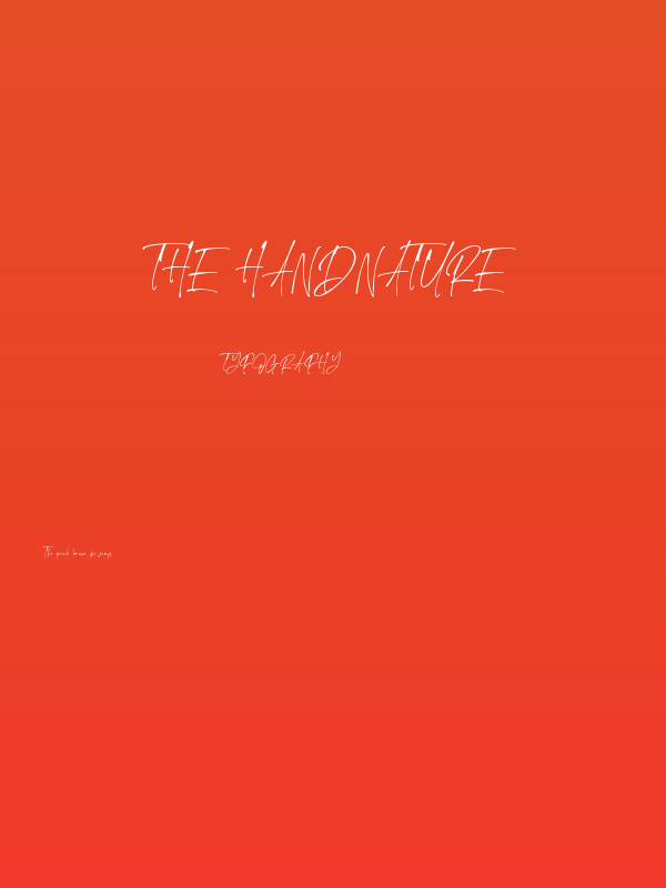 The Handnature Poster