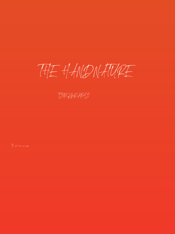 The Handnature Poster