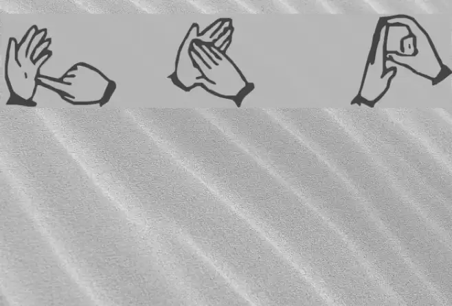 The Hands of Deaf Font examples