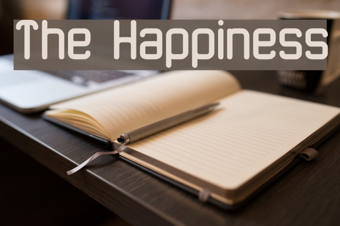 The Happiness Font examples