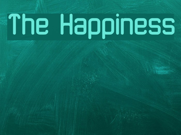 The Happiness Font examples