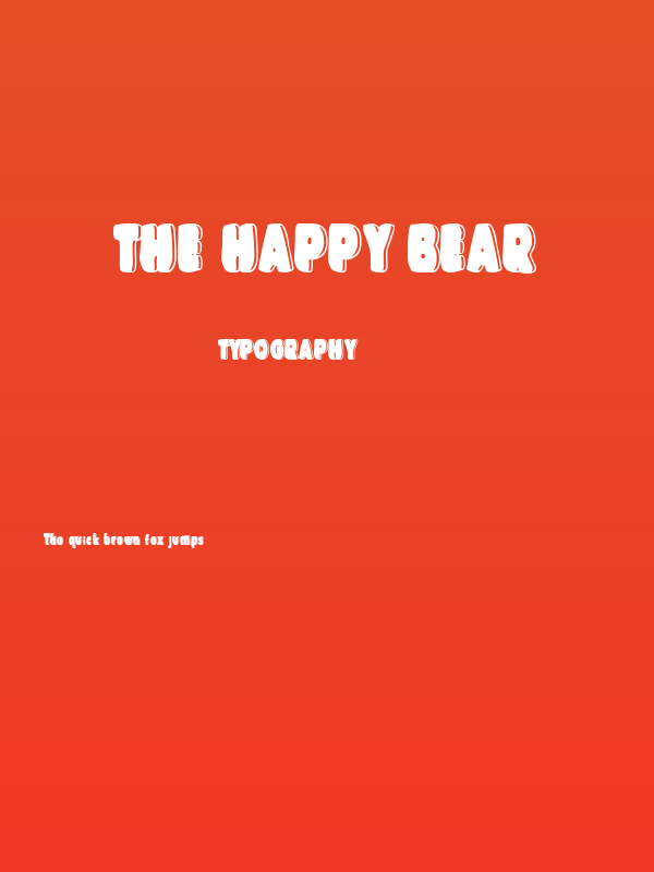 The Happy Bear Poster