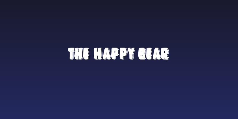 The Happy Bear Social Header