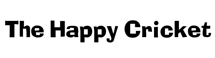 The Happy Cricket Font