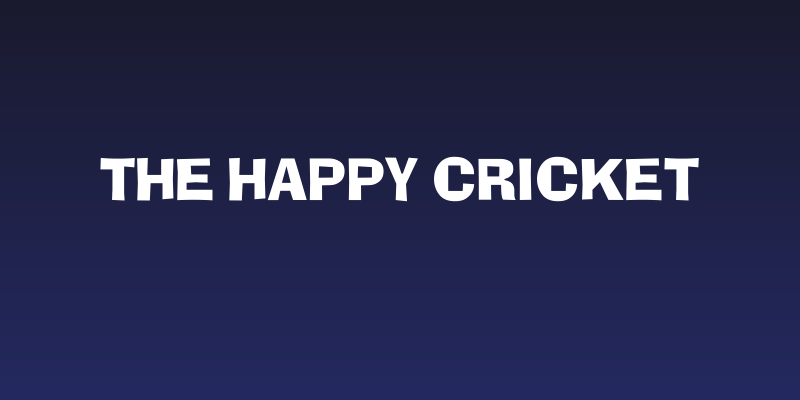 The Happy Cricket Social Header