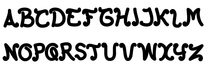 The Happy Face Return Font LOWERCASE