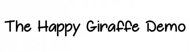 The Happy Giraffe Demo  Fuentes Gratis Descargar