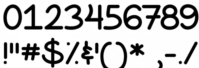 The Happy Giraffe Demo Font OTHER CHARS