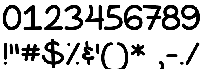The Happy Giraffe Demo フォント その他の文字