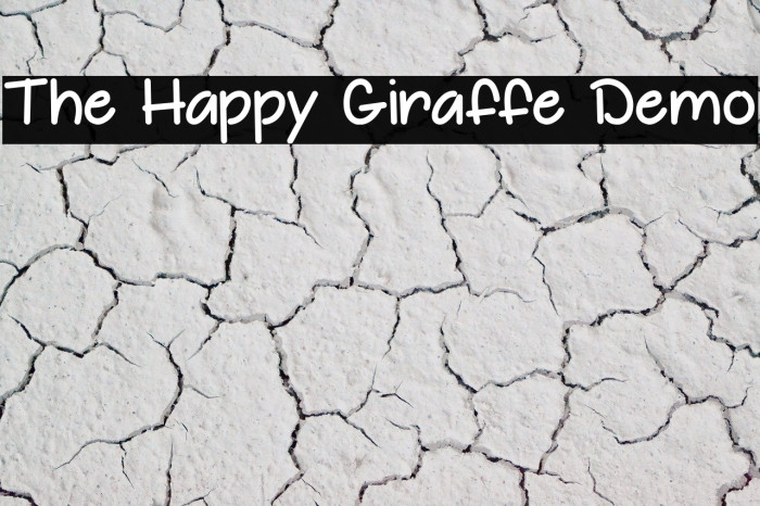 The Happy Giraffe Demo フォント examples