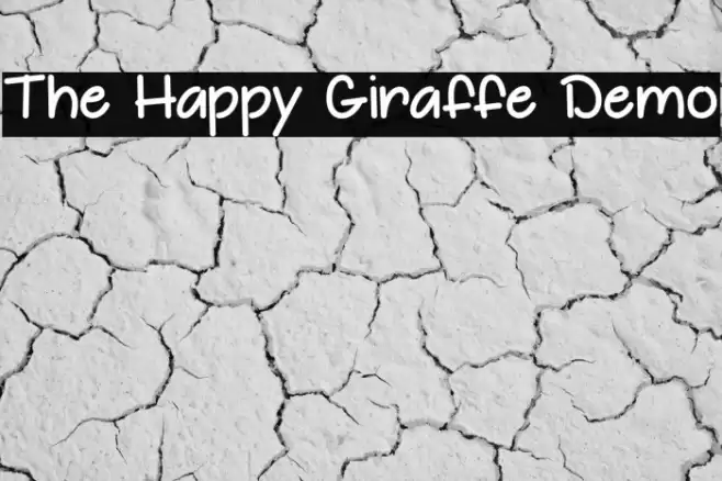 The Happy Giraffe Demo Font examples
