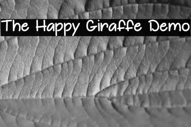The Happy Giraffe Demo Font examples