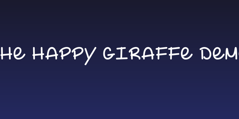 The Happy Giraffe Demo Social Header