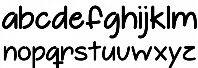 The Happy Giraffe Demo Schriftart Kleinbuchstaben