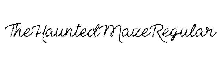 The Haunted Maze Regular  baixar fontes gratis