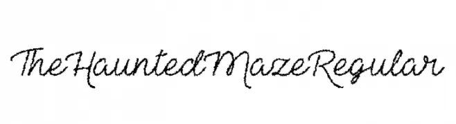 The Haunted Maze Regular  Frei Schriftart Herunterladen