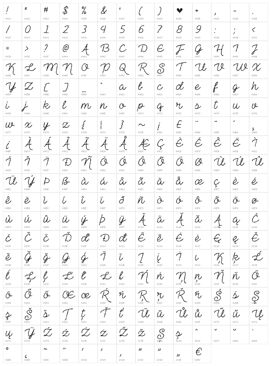 The Haunted Maze Regular Character Map
