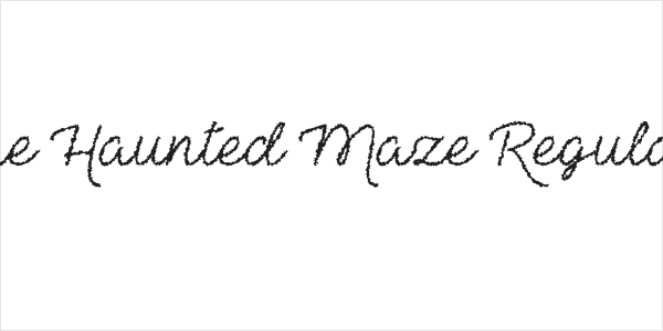 The Haunted Maze Regular Logo