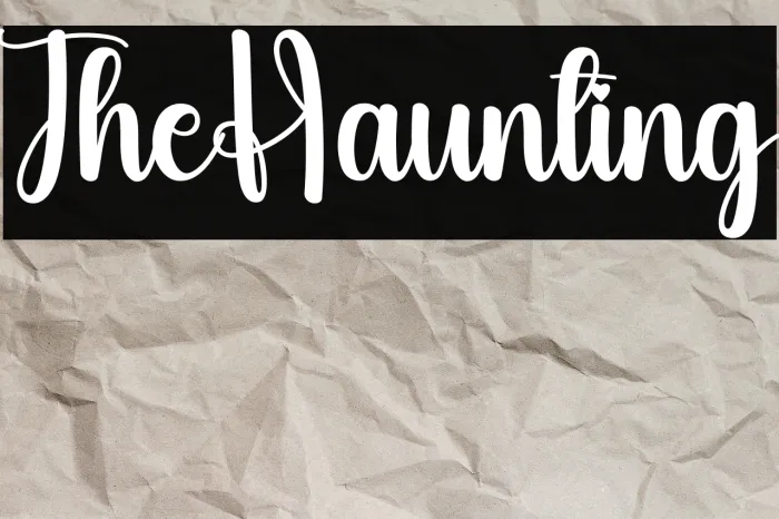 The Haunting Example 1