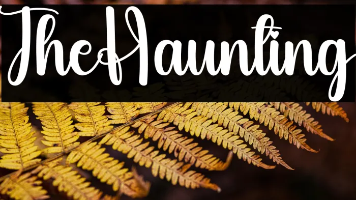 The Haunting Example 3