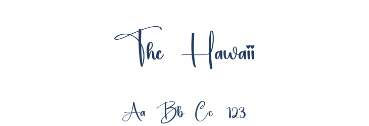 The Hawaii Font Preview