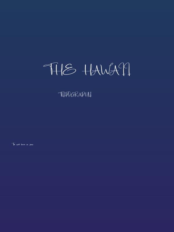 The Hawaii Poster