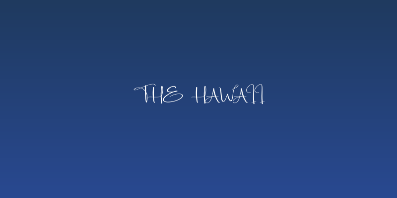 The Hawaii Social Header