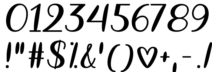 The Heart Chakra Regular Font OTHER CHARS