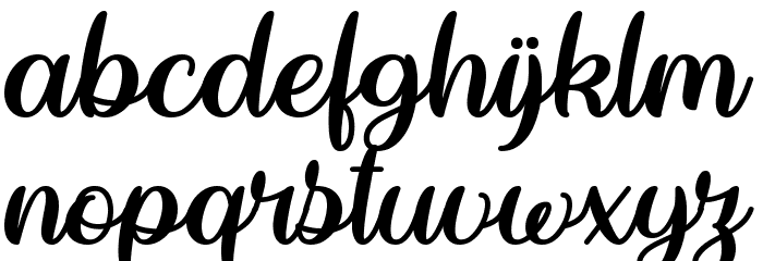 The Heart Chakra Regular Font LOWERCASE